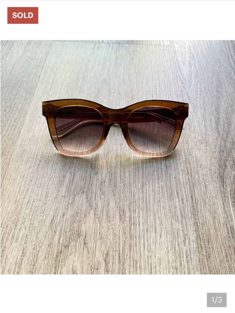 QUAY After Hours Brown Gradient Square Sunglasses - Women Accessories